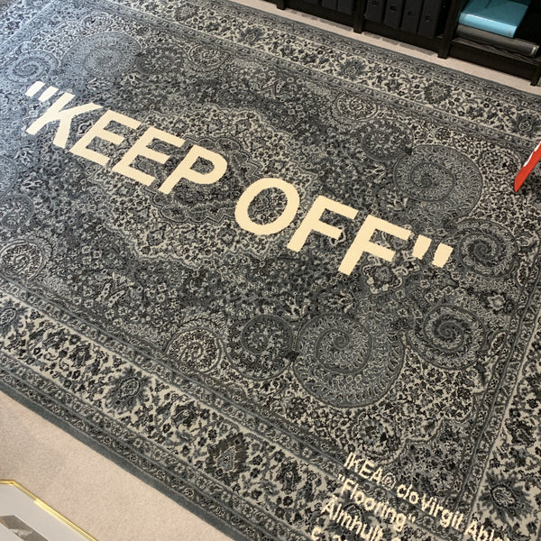 Rug Virgil Abloh x IKEA  #  "KEEP OFF"