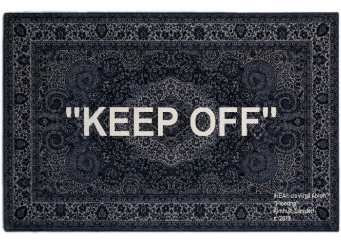 Rug Virgil Abloh x IKEA  #  "KEEP OFF"